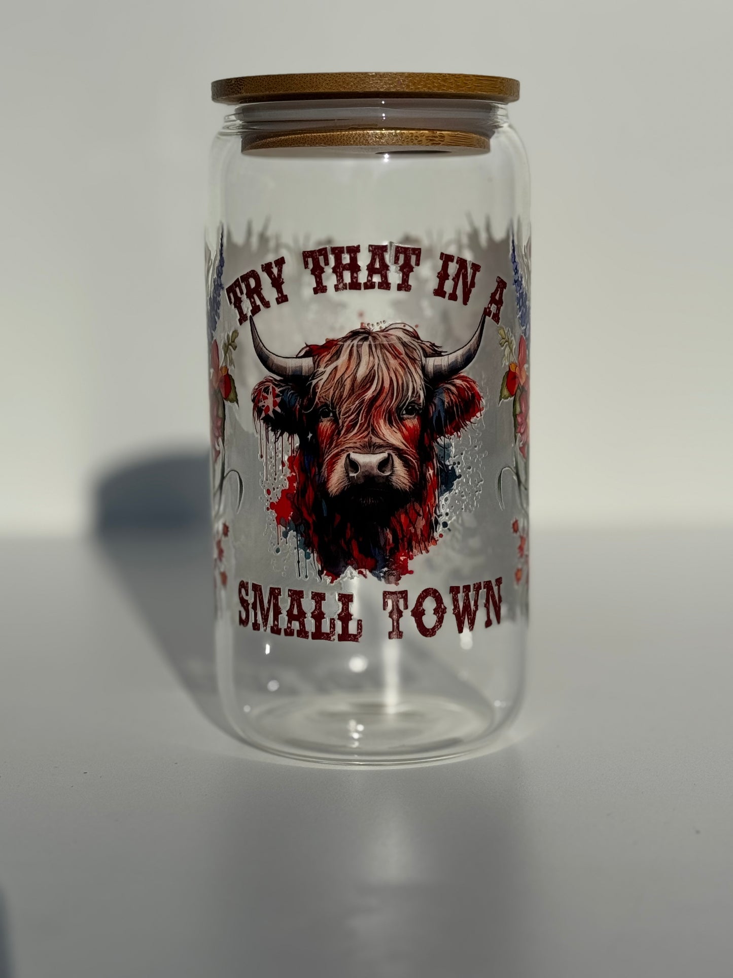 Glas Cup - 500ml - Highland Cow