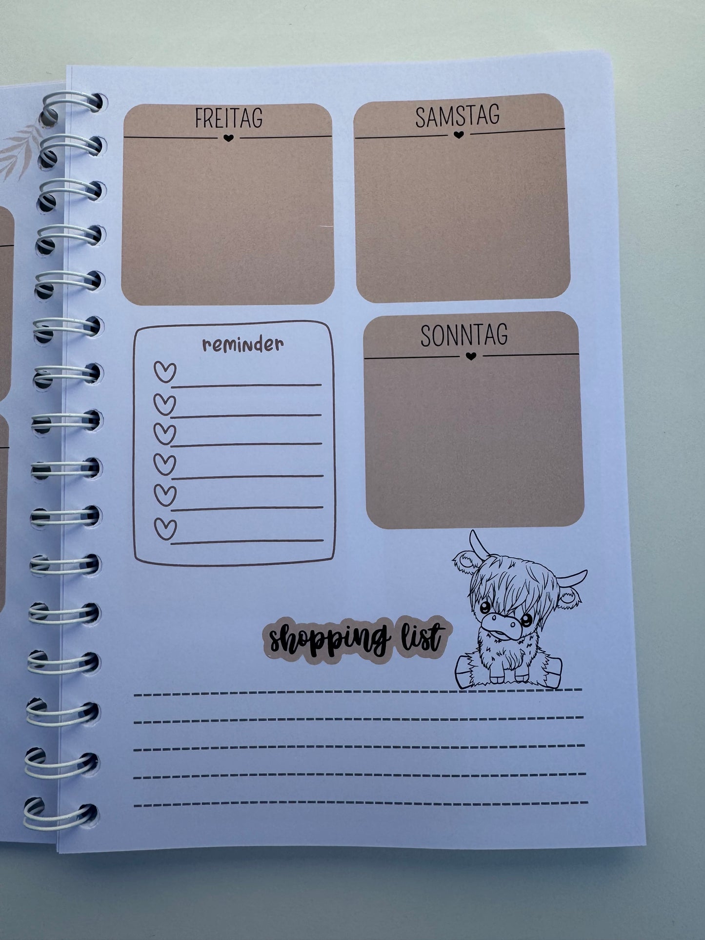 Planer Highland Cow