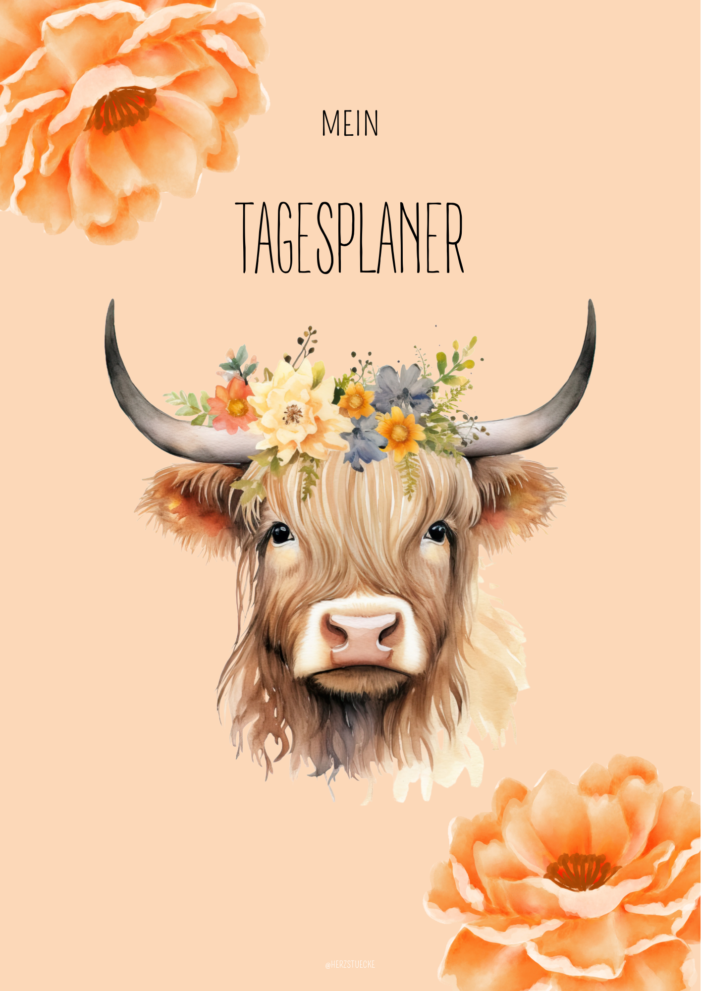 Tagesplaner Highland Cow