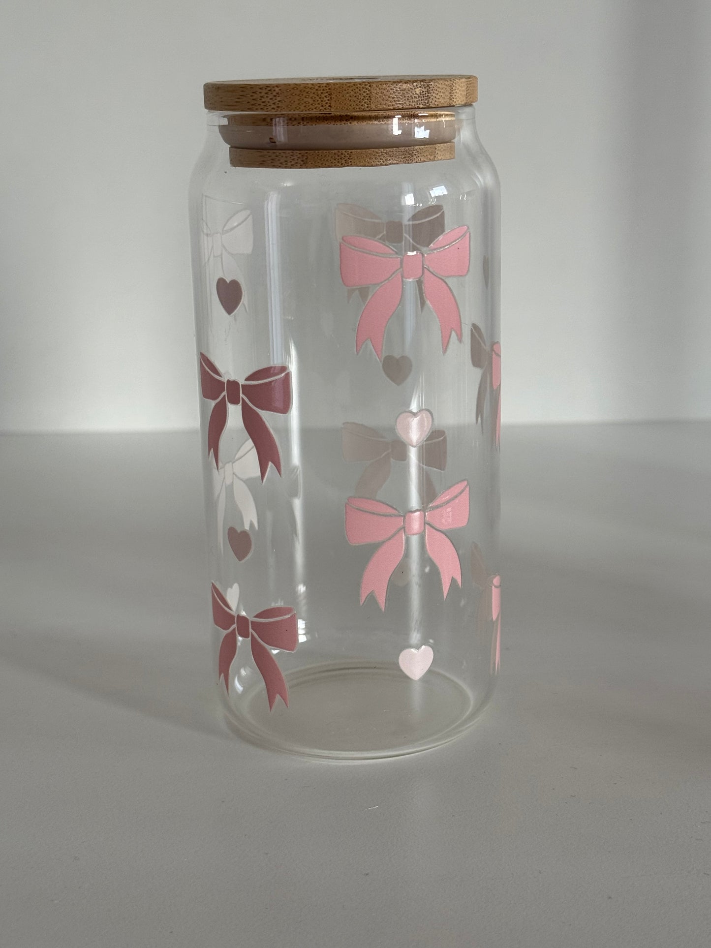 Glas Cup - 400ml - Schleifentraum