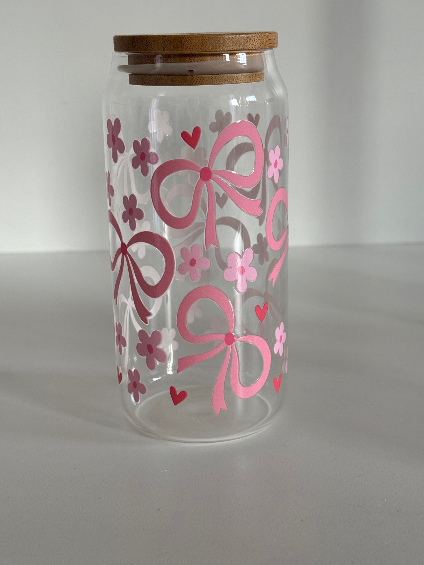 Glas Cup - 400ml - Schleifentraum