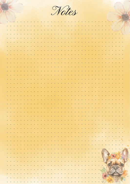 Notizblock French Bulldog