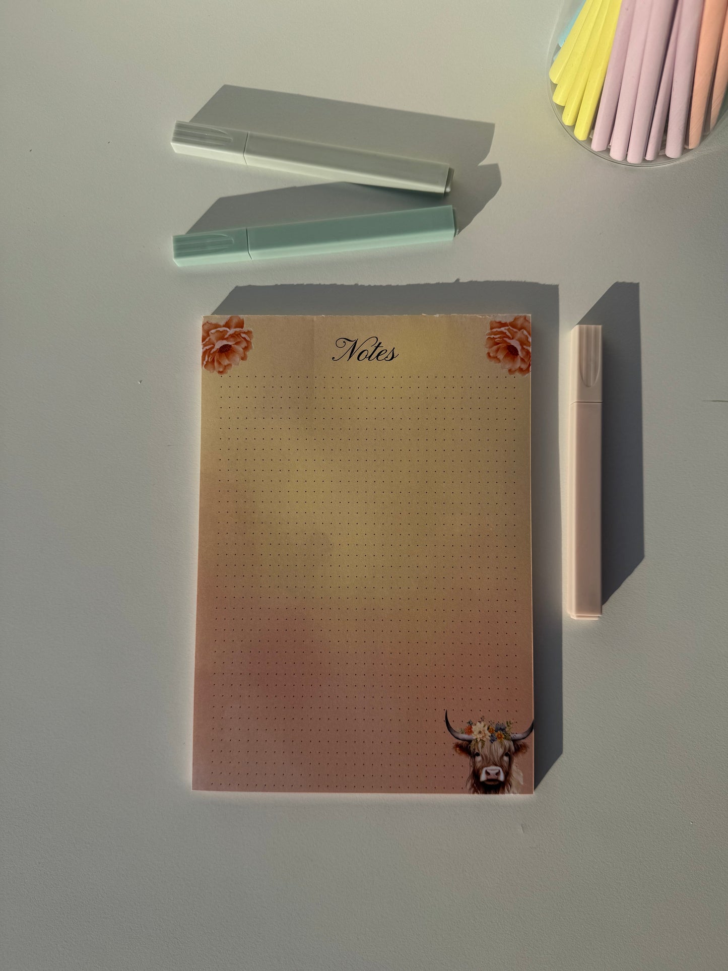 Notizblock Highland Cow