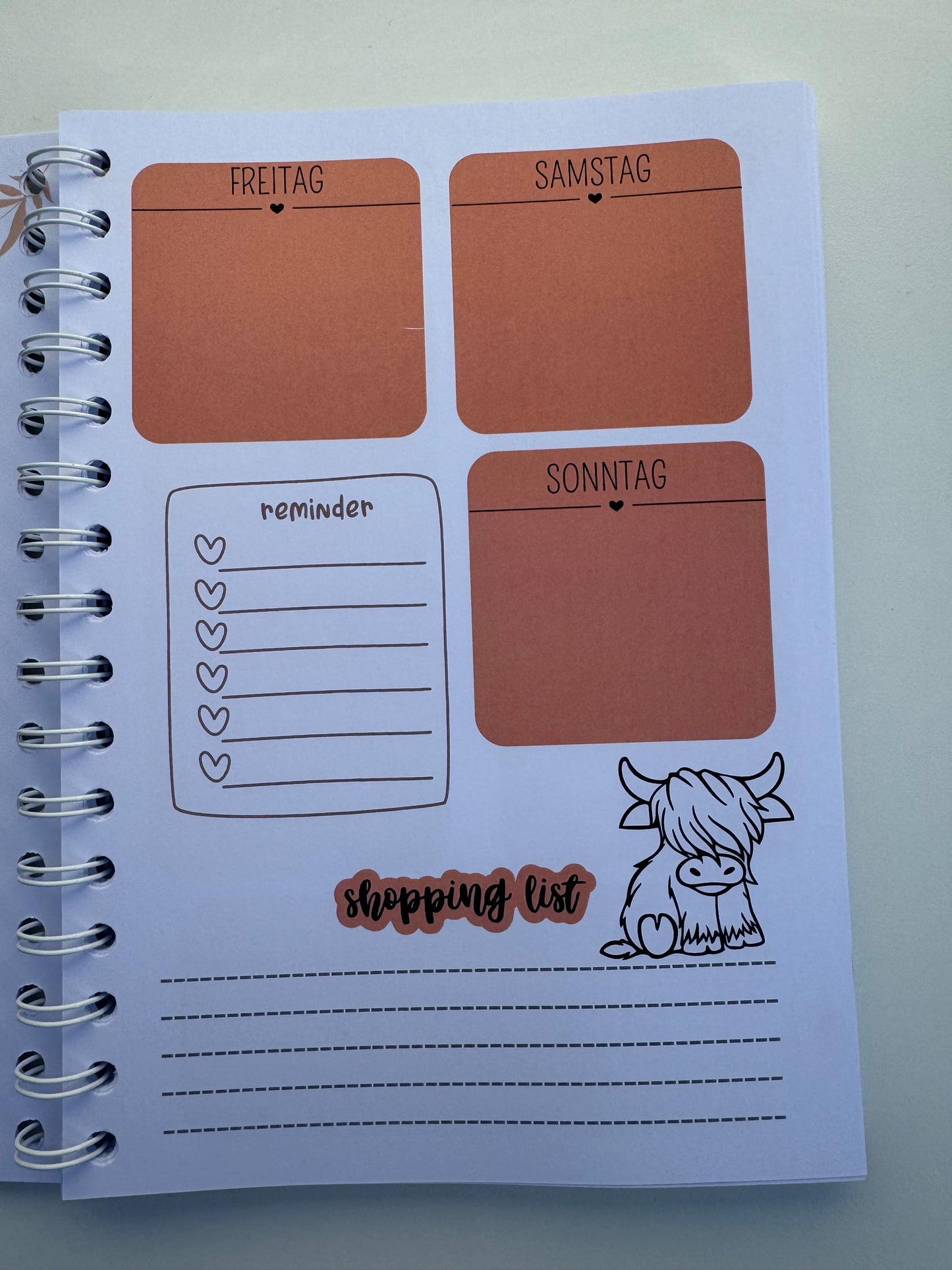 Planer Highland Cow